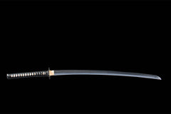 断罪之刃 katana product detail image 3 showing blade, saya, and fittings