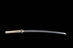 绯村之誓 katana product detail image 3 showing blade, saya, and fittings