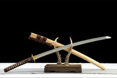 玉芒刃 katana product detail image 3 showing blade, saya, and fittings