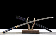 湛蓝金芒 katana product detail image 3 showing blade, saya, and fittings