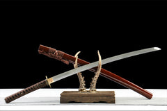 暗棱 katana product detail image 3 showing blade, saya, and fittings