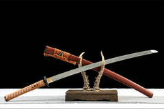 玉魄剑 katana product detail image 3 showing blade, saya, and fittings