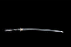 刹那芳华 katana product detail image 3 showing blade, saya, and fittings