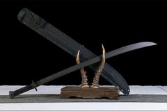 无声者-美式武士刀 katana product detail image 3 showing blade, saya, and fittings