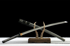 墨华斩 katana product detail image 3 showing blade, saya, and fittings