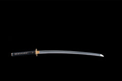 断罪无杀 katana product detail image 3 showing blade, saya, and fittings