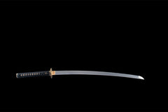 慈悲之刃 katana product detail image 3 showing blade, saya, and fittings