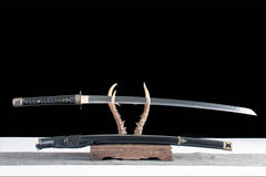 逆刃· katana product detail image 3 showing blade, saya, and fittings