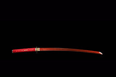 Red T10 Damascus Katana product photo 4