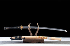 断罪无杀 katana product detail image 4 showing blade, saya, and fittings