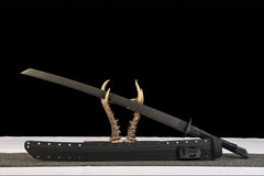 暗猎者-美式武士刀 katana product detail image 4 showing blade, saya, and fittings