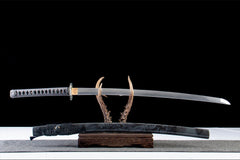 逆鳞·天翔 katana product detail image 4 showing blade, saya, and fittings