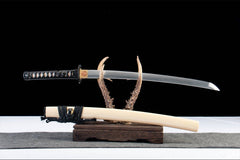 无锋·逆鳞 wakizashi product detail image 4 showing blade, saya, and fittings