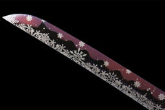 katana product detail image 4 showing blade, saya, and fittings