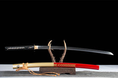刹那芳华 katana product detail image 4 showing blade, saya, and fittings