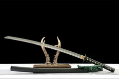 寂电锋 katana product detail image 4 showing blade, saya, and fittings