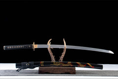慈悲之刃 katana product detail image 4 showing blade, saya, and fittings