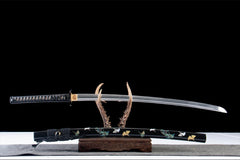 银杏残照 katana product detail image 4 showing blade, saya, and fittings
