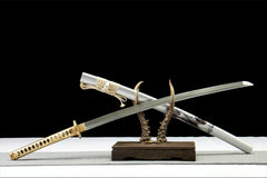 银澜 katana product detail image 4 showing blade, saya, and fittings