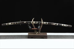 全铜太刀2 tachi product detail image 4 showing blade, saya, and fittings