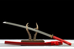 朱锐 katana product detail image 4 showing blade, saya, and fittings