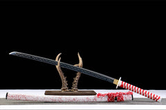 朱华寒锋 katana product detail image 4 showing blade, saya, and fittings