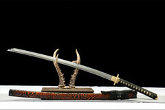 墨陨斩 katana product detail image 4 showing blade, saya, and fittings
