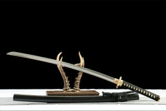 幽壑刃 katana product detail image 4 showing blade, saya, and fittings