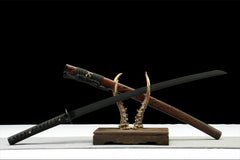 黑掣 katana product detail image 4 showing blade, saya, and fittings