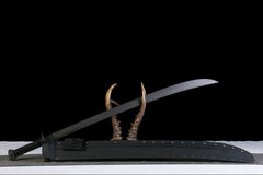 无声者-美式武士刀 katana product detail image 4 showing blade, saya, and fittings