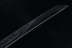 Burgundy Flourish 5160 spring steel katana in burgundy / red product photo 5