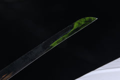 Teal Contrast 5160 spring steel katana in black / teal product photo 5