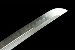 幽壑刃 katana product detail image 5 showing blade, saya, and fittings