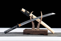 无锋·逆鳞 wakizashi product detail image 5 showing blade, saya, and fittings