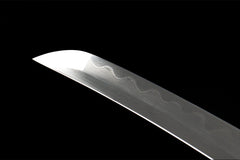 墨淬幽绿 tanto product detail image 5 showing blade, saya, and fittings