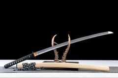 阴阳逆刃 katana product detail image 5 showing blade, saya, and fittings