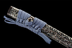 墨鳞·流光 katana product detail image 5 showing blade, saya, and fittings