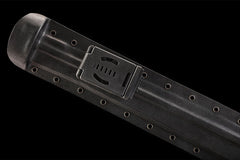 寂静者-单手雁翎刀 chinese sword product detail image 5 showing blade, saya, and fittings