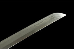 黑芒斩 katana product detail image 5 showing blade, saya, and fittings