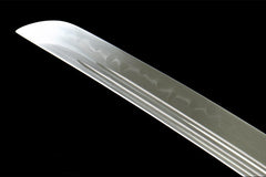棕芒 katana product detail image 5 showing blade, saya, and fittings
