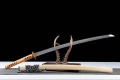 神篱 katana product detail image 5 showing blade, saya, and fittings