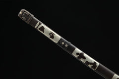 全铜太刀2 tachi product detail image 5 showing blade, saya, and fittings