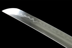 焰刃 katana product detail image 5 showing blade, saya, and fittings