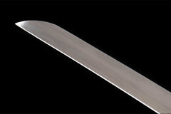 赤霄龙鸣 katana product detail image 5 showing blade, saya, and fittings
