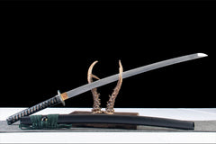 青藤缠月 katana product detail image 5 showing blade, saya, and fittings