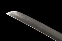 赤金绯刃 katana product detail image 5 showing blade, saya, and fittings