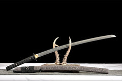 玄金·断影 katana product detail image 5 showing blade, saya, and fittings