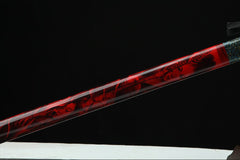 魔女 chokuto product detail image 5 showing blade, saya, and fittings