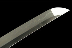 黑芒剑 katana product detail image 5 showing blade, saya, and fittings