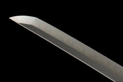 苍棕金芒 katana product detail image 5 showing blade, saya, and fittings